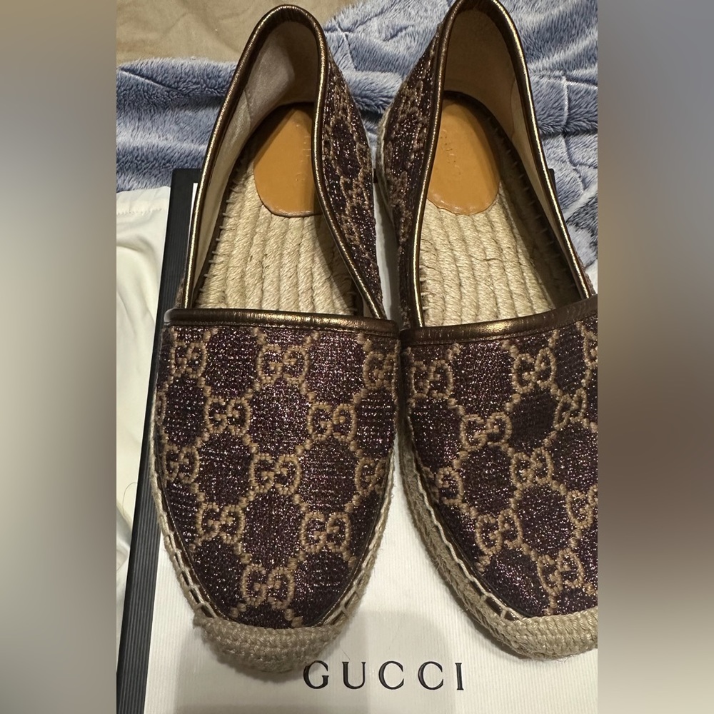 Gucci GG Espadrille slip on Flats